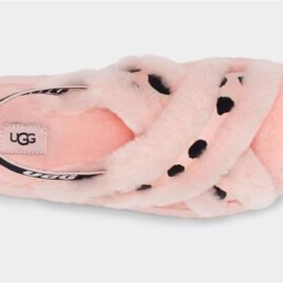 UGG Disco Cross Slide Animalia pink scallop size 9 - Picture 7 of 11